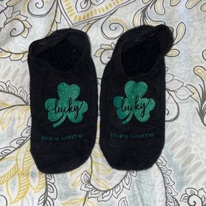 Pure Barre St. Patrick’s Day socks